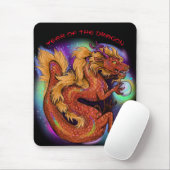 Chinesisches Jahr des Drachen 2024 Mousepad (Mit Mouse)