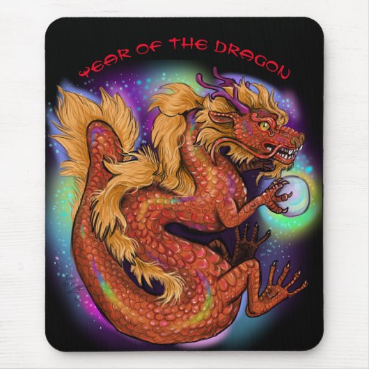 Chinesisches Jahr des Drachen 2024 Mousepad (Vorne)
