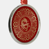 Chinesisches Jahr des Drachen | Benutzerdefinierte Ornament Aus Metall (Rechts)