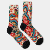 Chinesisches Jahr des Drachen Geburtstag "Stickere Socken (Rechts)