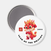Chinesisches Jahr des Drachen | Geschenk für ein b Magnet (Vorderseite/Rückseite)