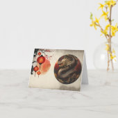 Chinesisches Jahr des Drachen Karte (Gelbe Blume)