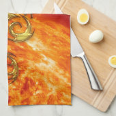 Chinesisches Jahr des Dragon Asian Handtuch mit So (Viertel Falte)