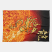Chinesisches Jahr des Dragon Asian Handtuch mit So (Horizontal)
