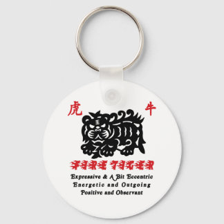 Chinesisches Jahr des Feuerjägers 1986 Schlüsselanhänger