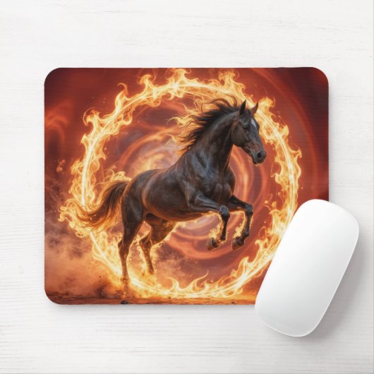 Chinesisches Jahr des Feuerpferdes Mousepad (Mit Mouse)