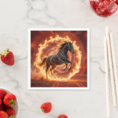 Chinesisches Jahr des Feuerpferdes Serviette (Beispiel)