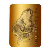 Chinesisches Jahr des Goldenen Magneten der Schafe Magnet (Vertikal)