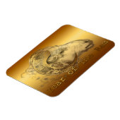 Chinesisches Jahr des Goldenen Magneten der Schafe Magnet (Linke Seite)