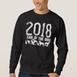 Chinesisches Jahr des Hundes Zoll 2018 Ideogramm S Sweatshirt