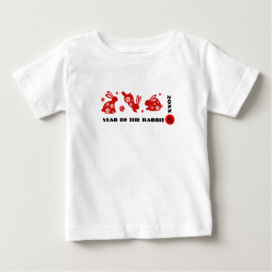 Chinesisches Jahr des Kaninchens Baby T-shirt