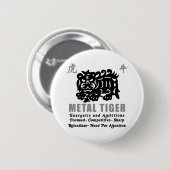 Chinesisches Jahr des Metalltiger-Geschenks 2010 Button (Vorne & Hinten)