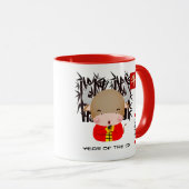 Chinesisches Jahr des Ochs| Benutzerdefiniertes Ja Tasse (VorderseiteRechts)