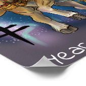 Chinesisches Jahr des Ochsen Poster (Ecke)