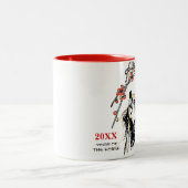 Chinesisches Jahr des Pferdegeschenks Zweifarbige Tasse (Mittel)