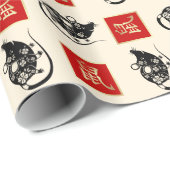 Chinesisches Jahr des Ratten Geschenkpapier (Rolleneckpunkt)