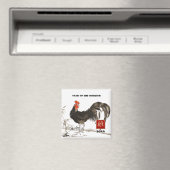 Chinesisches Jahr des Stadions | Benutzerdefiniert Magnet (In Situ (Geschirrspüler))