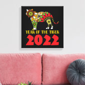 Chinesisches Jahr des Tiger 2022 Leinwanddruck (Insitu (Wohnzimmer))