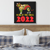 Chinesisches Jahr des Tiger 2022 Leinwanddruck (Insitu (Schlafzimmer))