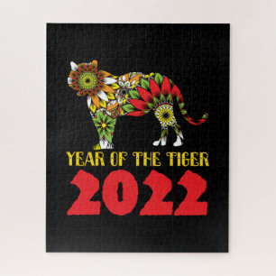 Chinesisches Jahr des Tiger 2022 Puzzle