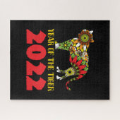 Chinesisches Jahr des Tiger 2022 Puzzle (Horizontal)