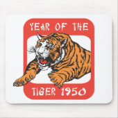 Chinesisches Jahr des Tiger-Geschenks 1950 Mousepad (Vorne)