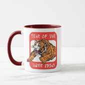 Chinesisches Jahr des Tiger-Geschenks 1950 Tasse (Links)