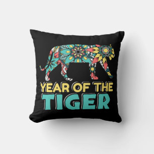 Chinesisches Jahr des Tiger - Mandala Kissen