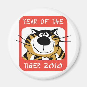 Chinesisches Jahr des Tigers 2010 Magnet