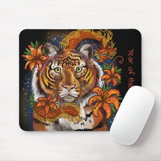 Chinesisches Jahr des Tigers Mousepad (Mit Mouse)