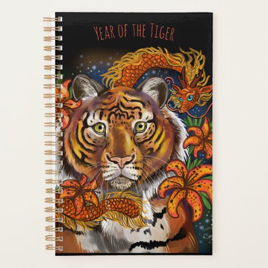 Chinesisches Jahr des Tigers Planer (Vorderseite)