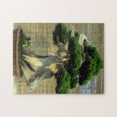 Chinesisches Juniper Bonsai Tree Foto Puzzle (Horizontal)