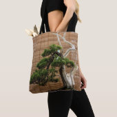 Chinesisches Juniper Bonsai Tree Foto Tasche (Von Nahem)
