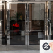 Chinesisches Junk-Schiff Fensteraufkleber (Büro Tür)