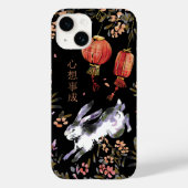 Chinesisches Kaninchen Case-Mate iPhone Hülle (Rückseite)