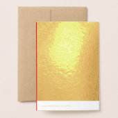 Chinesisches Kaninchen Neujahr Papier-Cut Foil GC Folienkarte (Rückseite mit Umschlag)