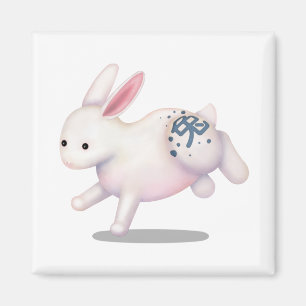 Chinesisches Kaninchen Niedliches Sternzeichen Magnet