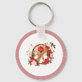 Chinesisches Kaninchen Schlüsselanhänger (Vorderseite)