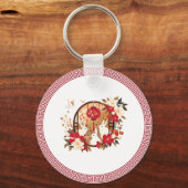 Chinesisches Kaninchen Schlüsselanhänger (Vorderseite)