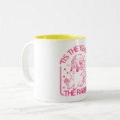 Chinesisches Kaninchen Zweifarbige Tasse (Vorderseite Links)