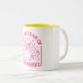 Chinesisches Kaninchen Zweifarbige Tasse (VorderseiteRechts)