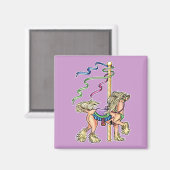 Chinesisches Karussell Magnet (Vorderseite/Rückseite)