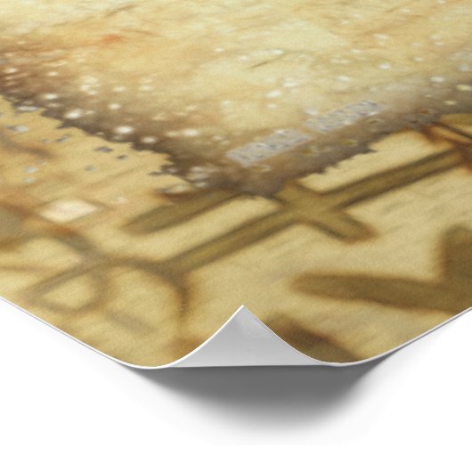 Chinesisches KNOWLEDGE Poster (Ecke)