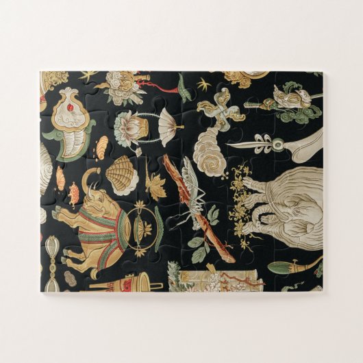 Chinesisches Kunstpuzzle (11 Zoll x 14 Zoll) Puzzle (Horizontal)