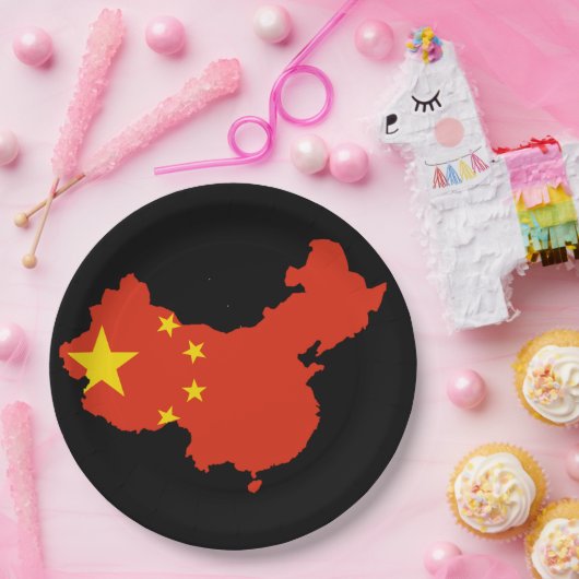 Chinesisches Land Pappteller (Party)