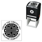 Chinesisches Langlebigkeitssymbol "Aus der Bibliot Permastempel (Beispiel)