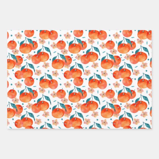 Chinesisches Laternenblätterpapier Set 3 Geschenkpapier Set (Vorderseite)