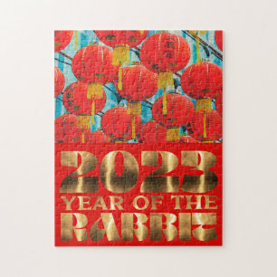 Chinesisches Laternenfest 2023 Neues Jahr des Hase Puzzle