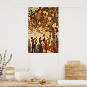 Chinesisches Laternenfest-Kunstposter Erbe Poster (Küche)