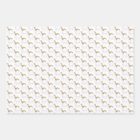 Chinesisches Lebensmittelriff und Broccoli Fried R Geschenkpapier Set (Vorderseite 3)